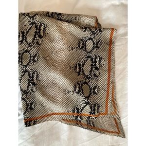Zara snakeskin square scarf